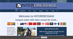 Desktop Screenshot of interdressage.com