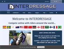 Tablet Screenshot of interdressage.com